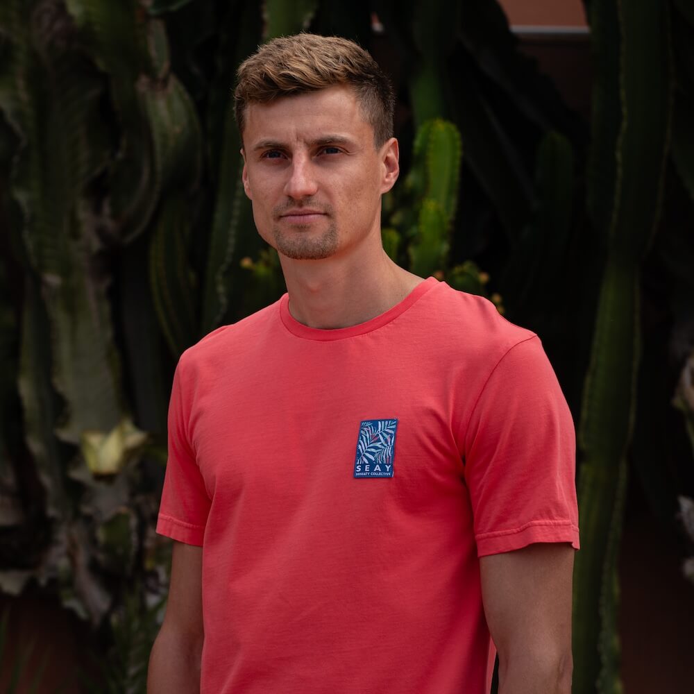 Seay / T-Shirt Rossa Bamboo