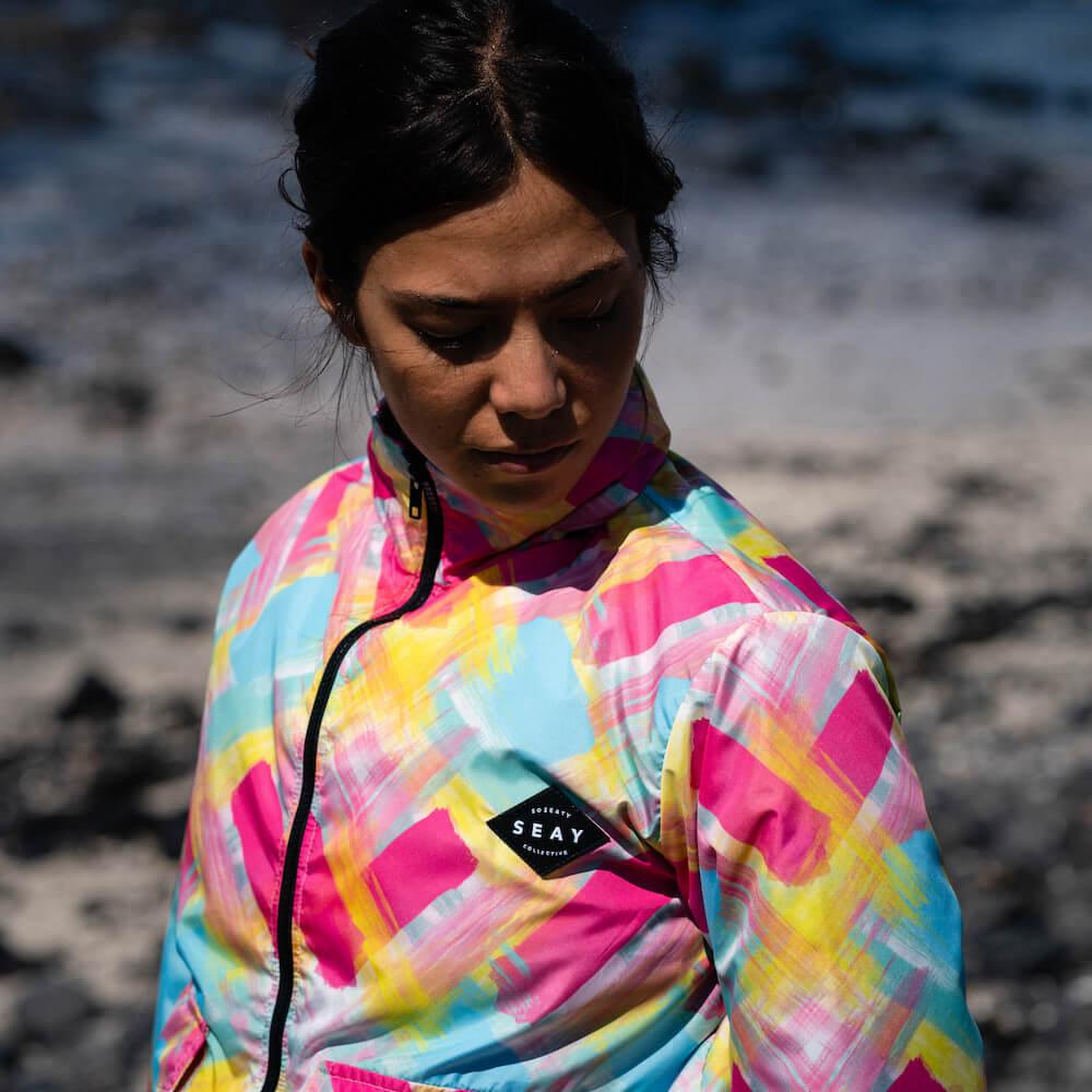 Seay / Windbreaker Fucsia Blu Bali