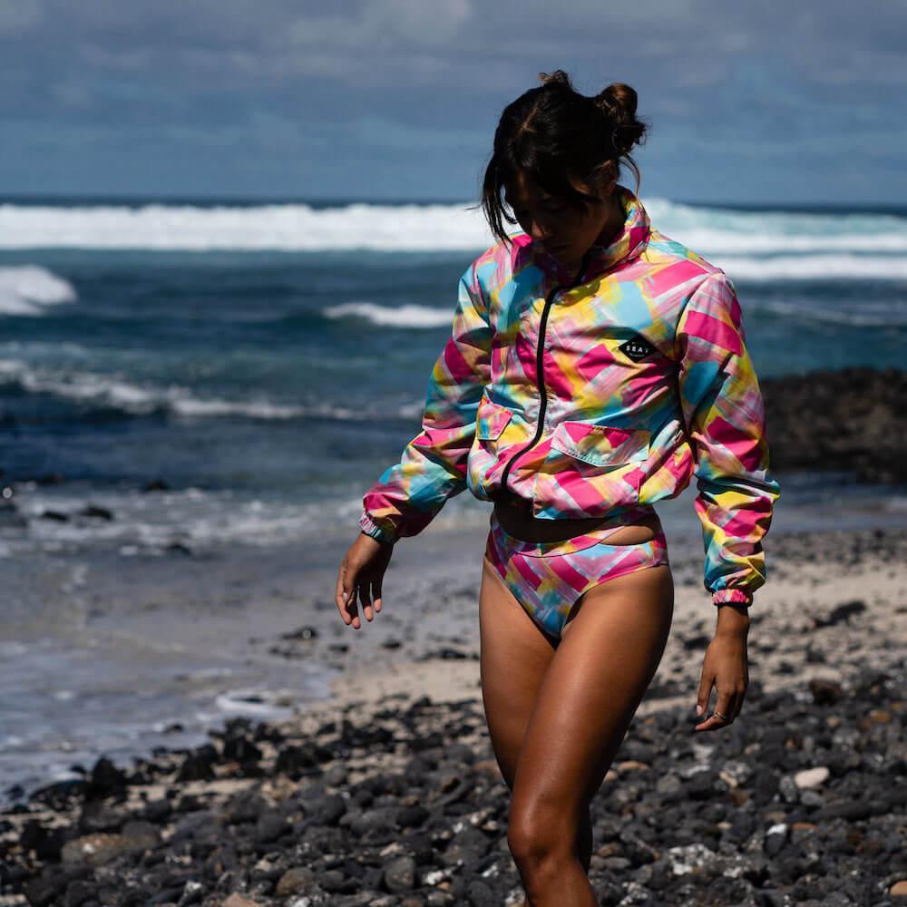 Seay / Windbreaker Fucsia Blu Bali