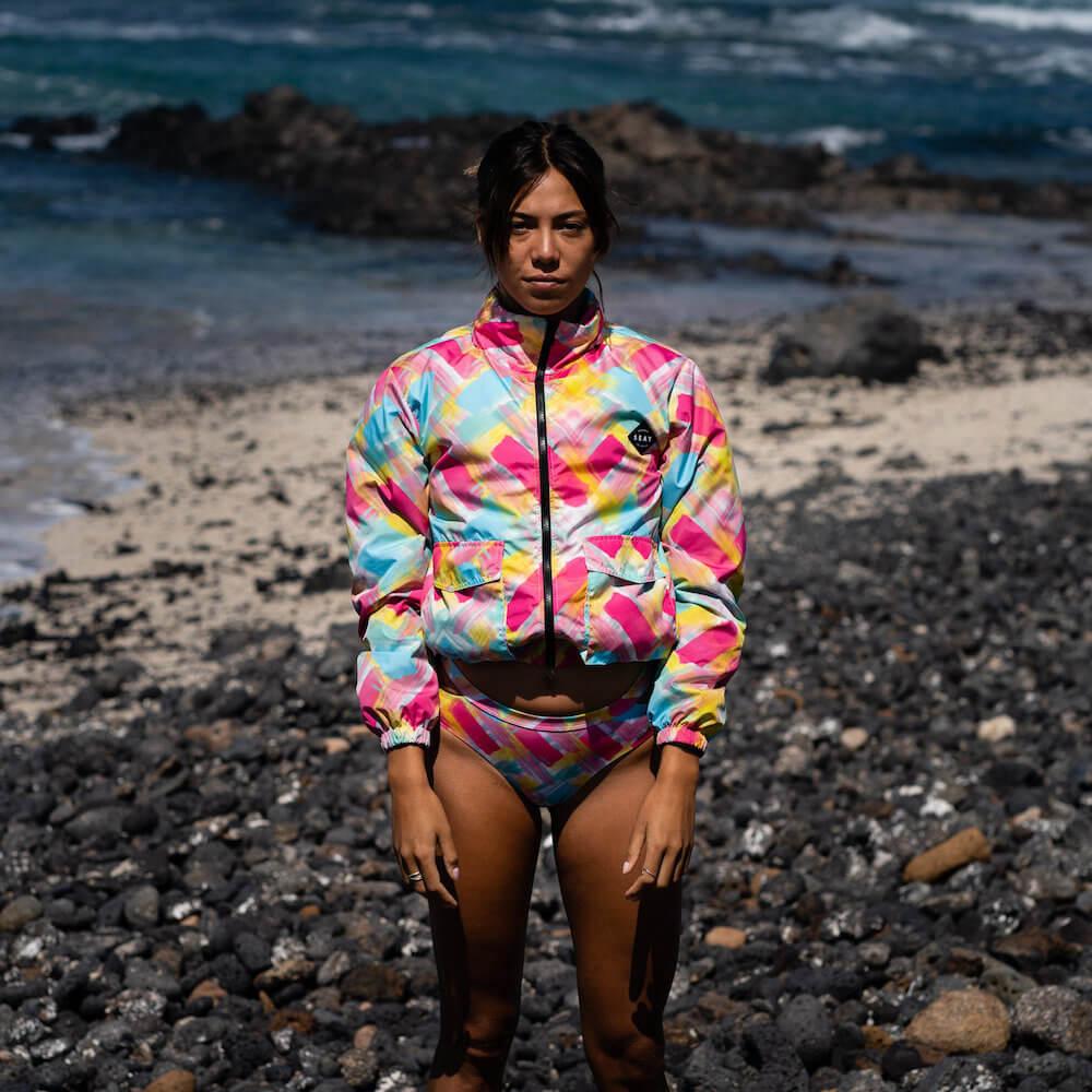 Seay / Windbreaker Fucsia Blu Bali