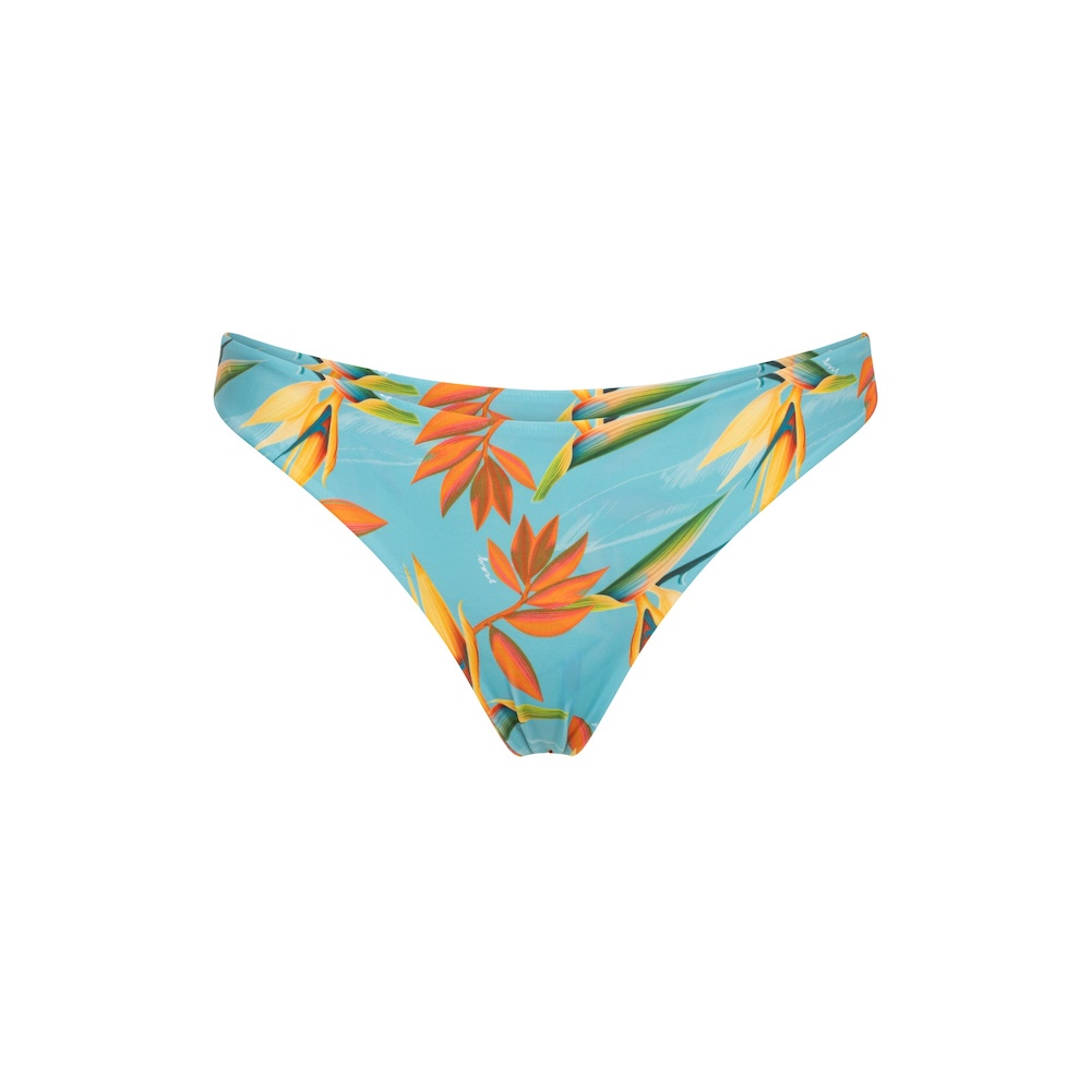 Seay / Slip Bikini Reversibile Azzurro Verde Bird Of Paradise