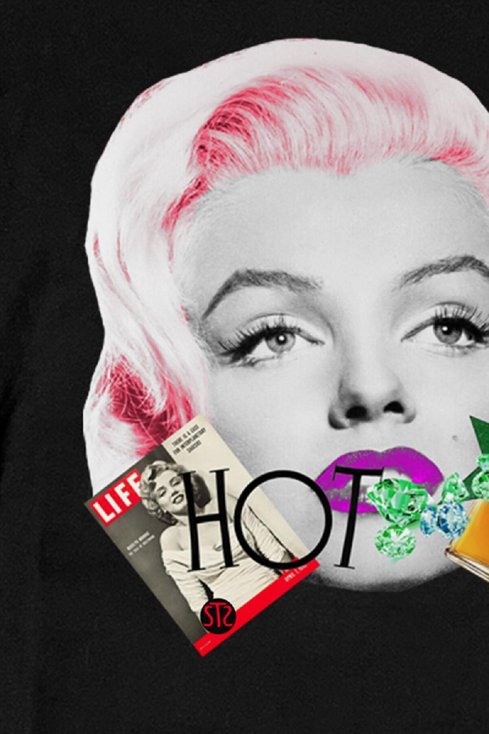 Seetees T-shirt Donna Marilyn In Cotone Organico Vegano GOTS Per La Tua T-shirt