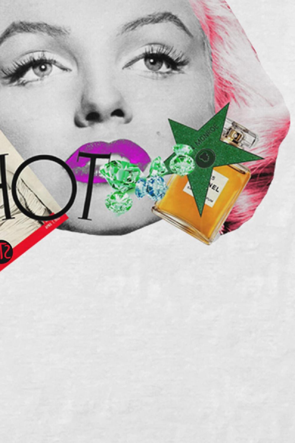 Seetees T-shirt Donna Marilyn In Cotone Organico Vegano GOTS Per La Tua T-shirt