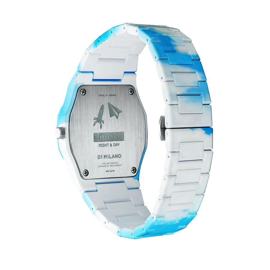 Seletti “Day & Night” Set Of Two Wrist Watches And 2 Porcelain Decorations