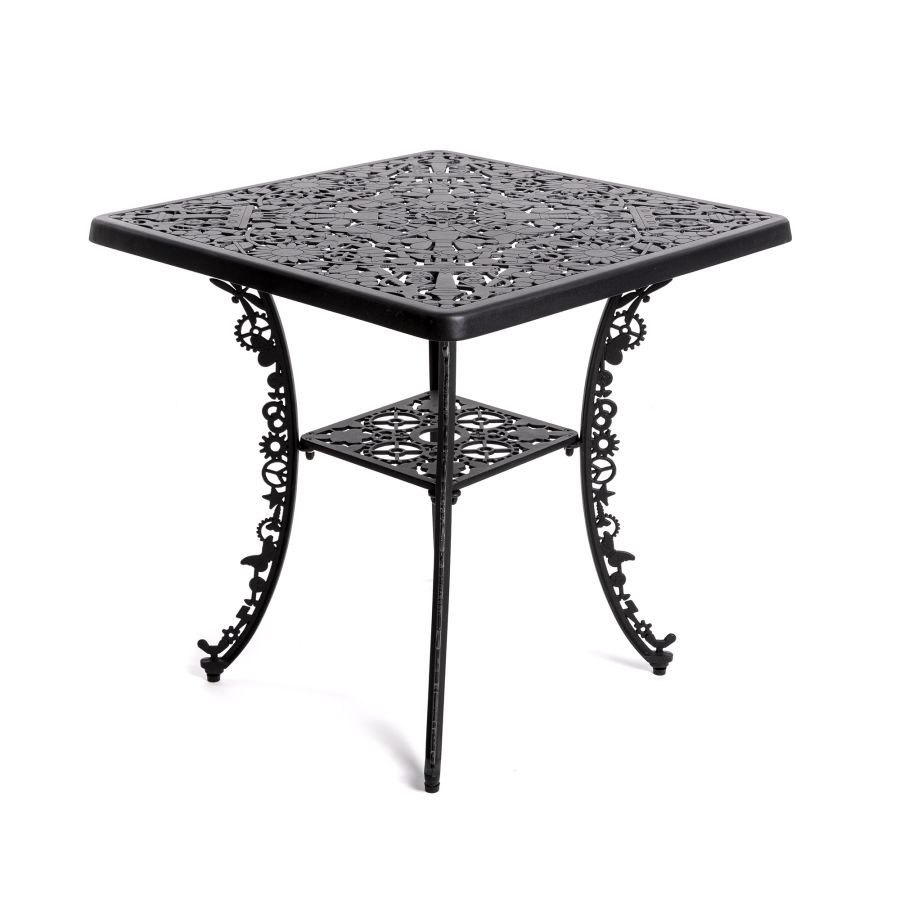 Seletti Industry Collection Aluminium Square Table Black