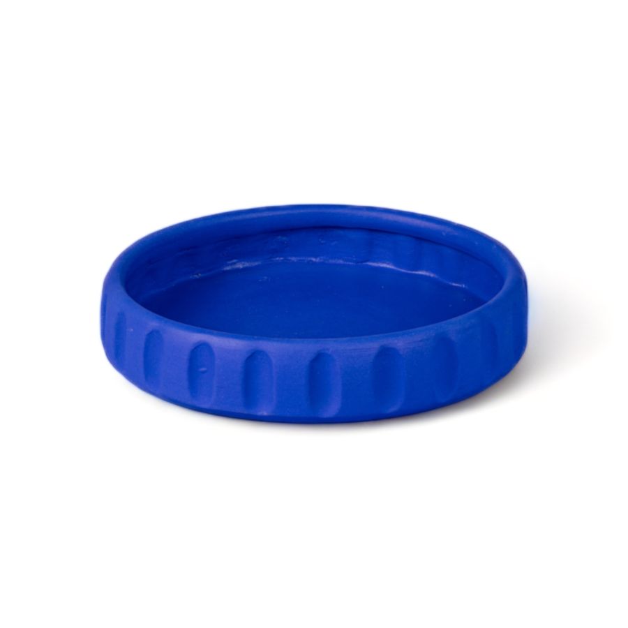 Seletti Magna Graecia Terracotta Vase With Saucer Dorico Blue