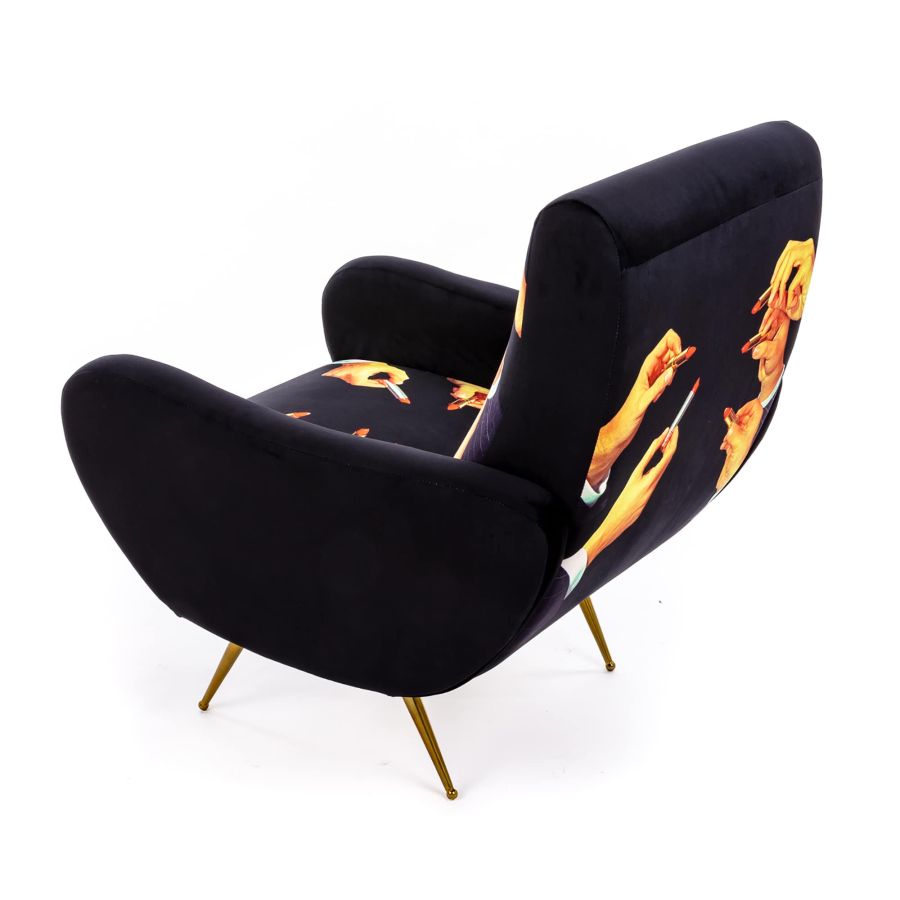 Seletti Armchair Lipstick Black