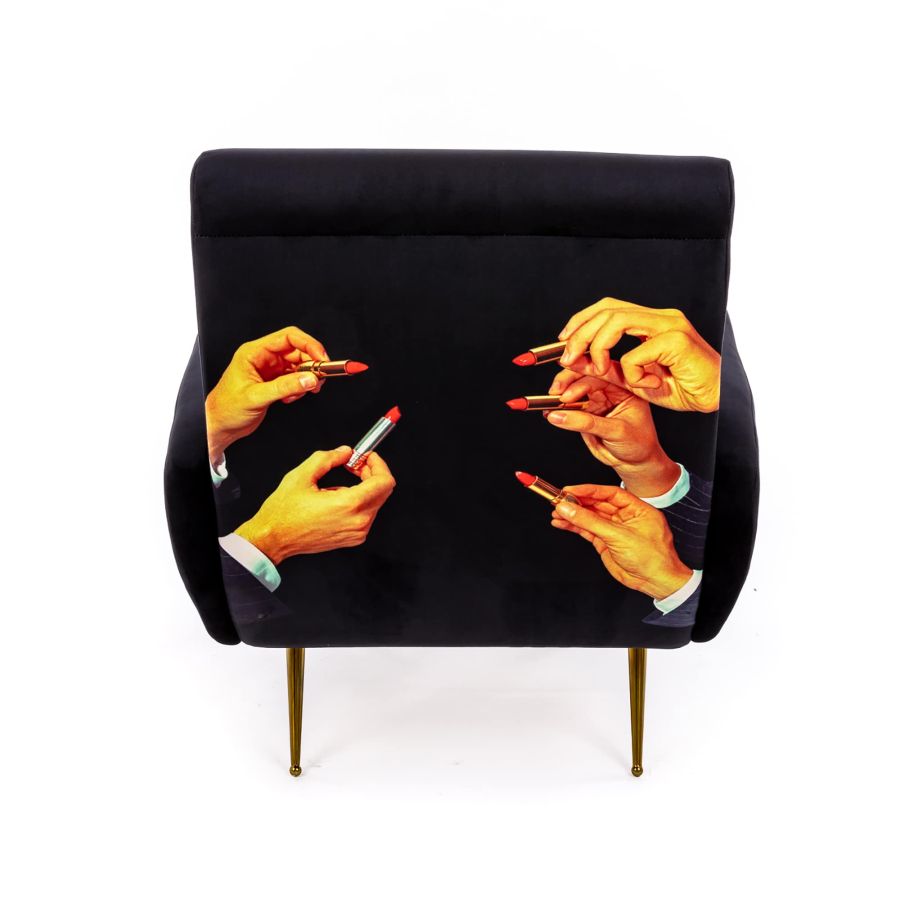 Seletti Armchair Lipstick Black
