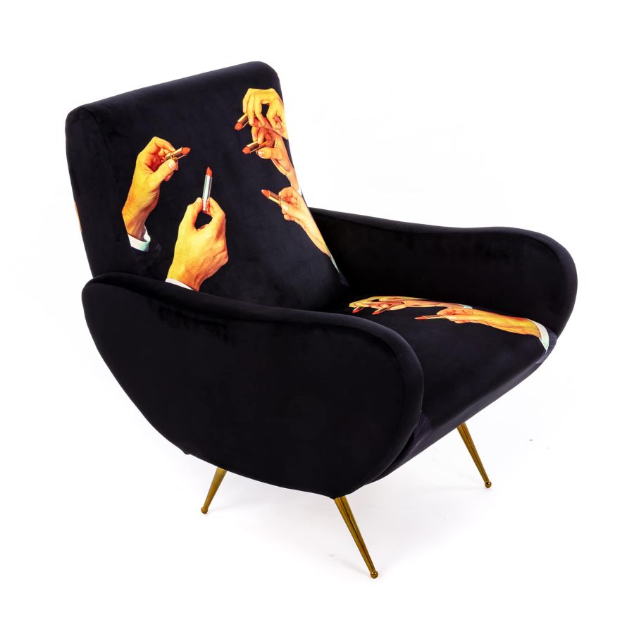 Seletti Armchair Lipstick Black