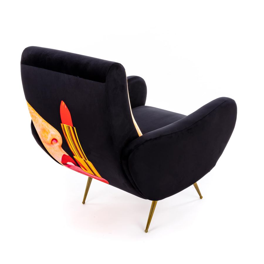 Seletti Armchair Tongue Black