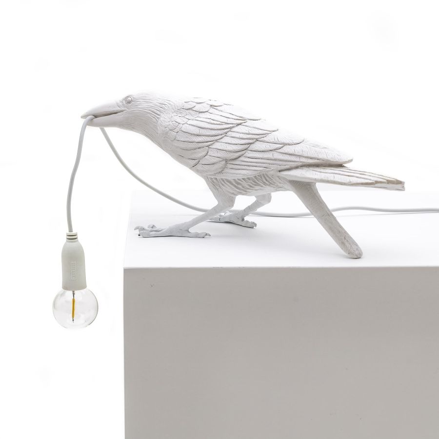 Seletti Bird Lamp White Playing