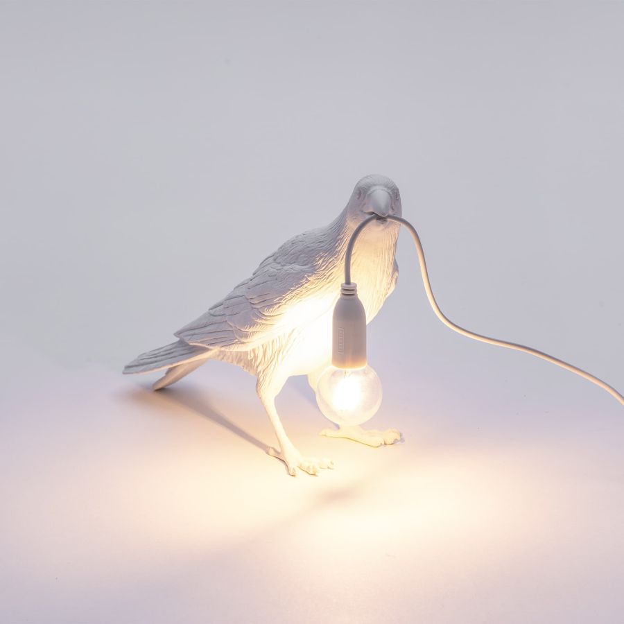 Seletti Bird Lamp White Waiting