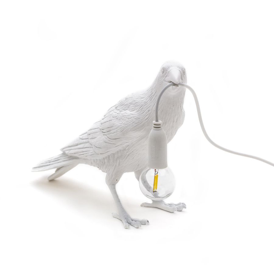 Seletti Bird Lamp White Waiting