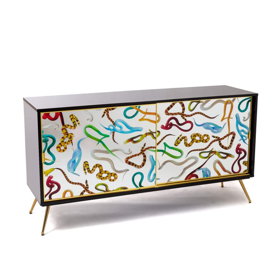 Seletti Cabinet Sliding Door Snakes