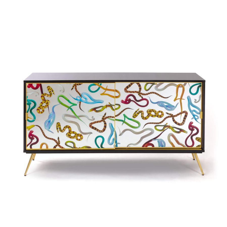 Seletti Cabinet Sliding Door Snakes