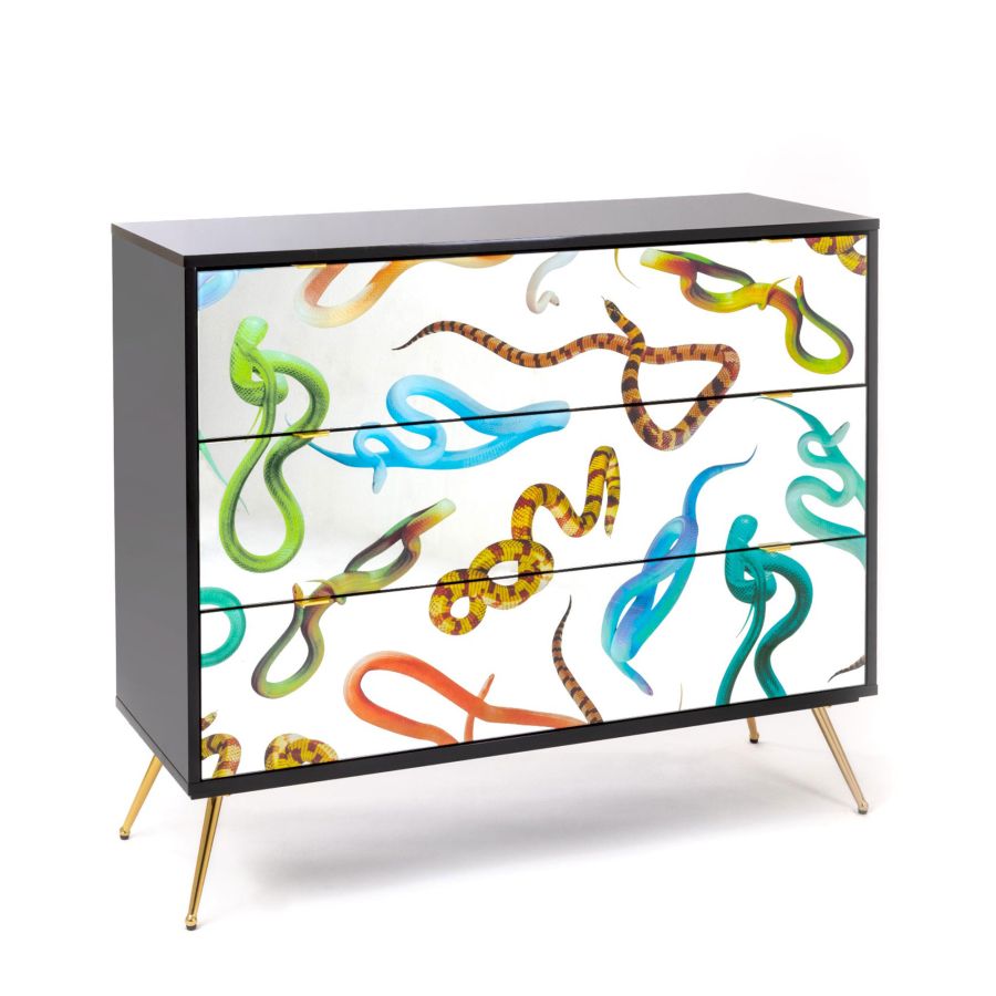 Seletti Chest Of Three Drawers Snakes