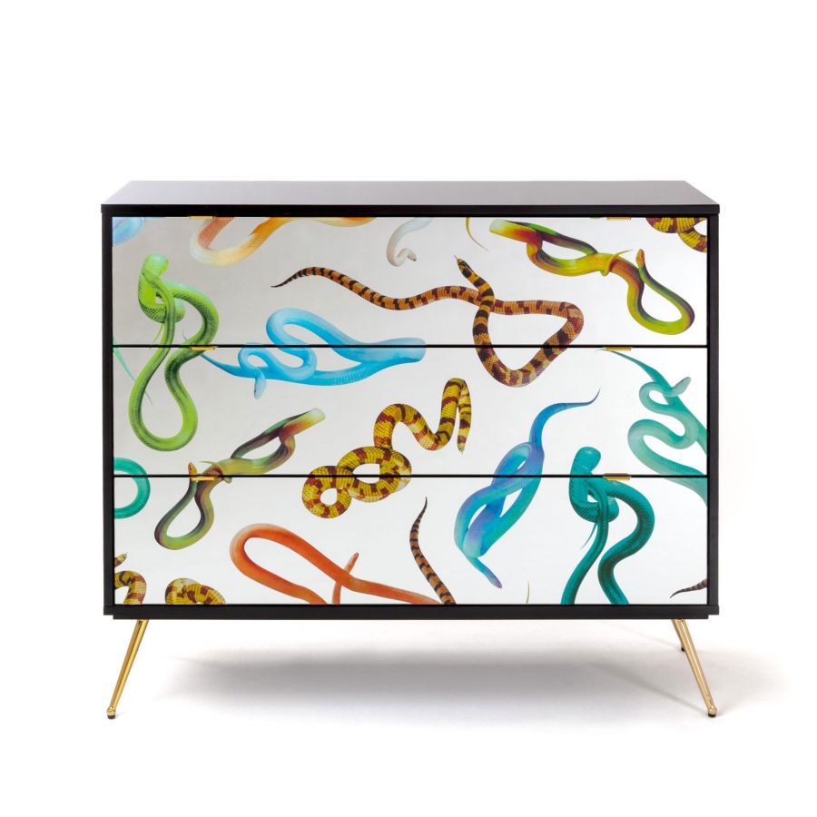 Seletti Chest of Three Drawers Snakes