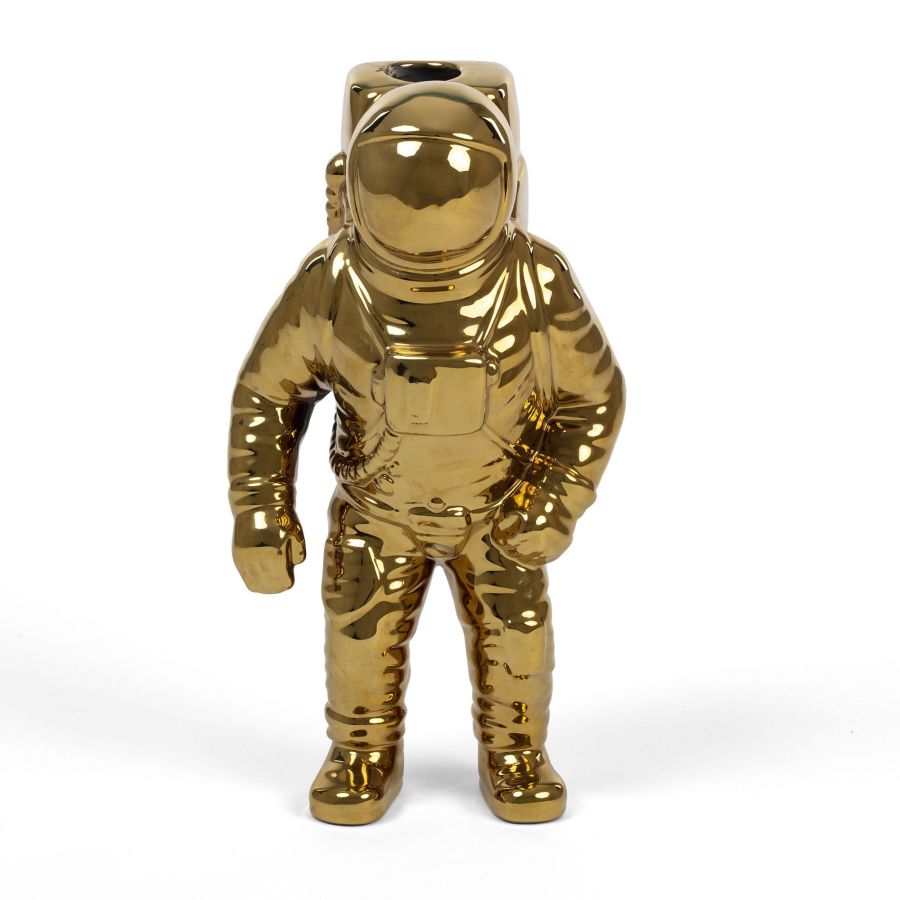 Seletti Cosmic Diner Starman Vase Gold