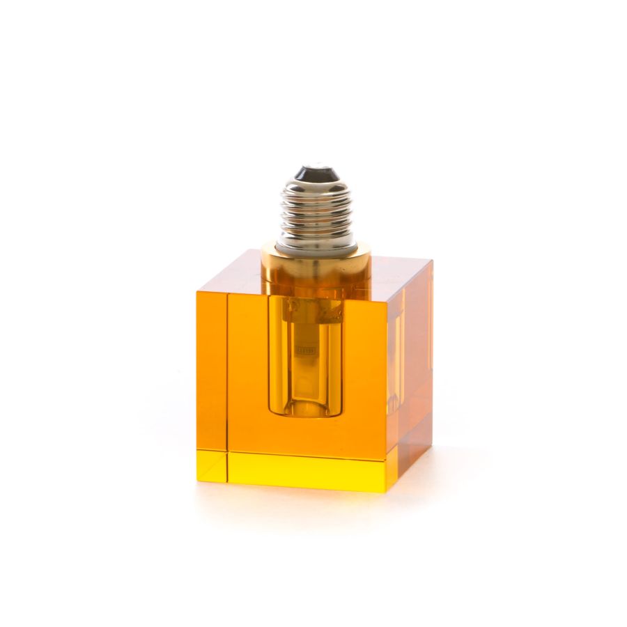 Seletti Crystaled Square Amber