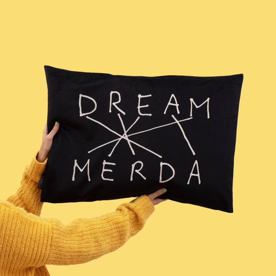 Seletti Cushion Dream-Merda Black
