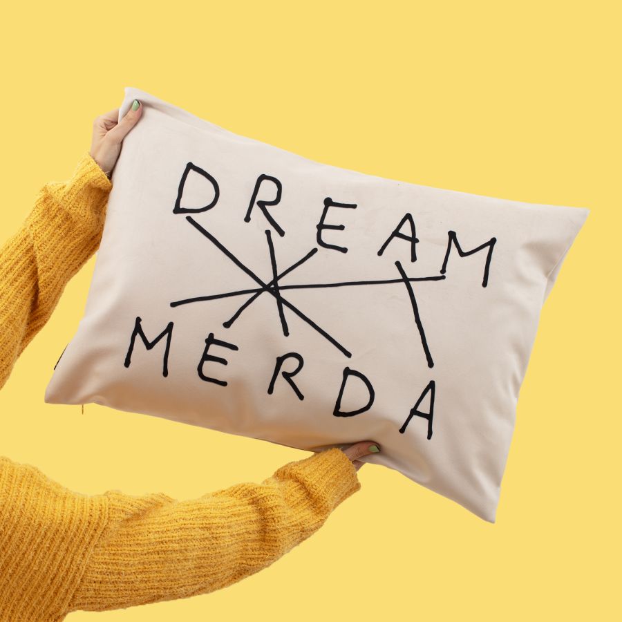 Seletti Cushion Dream-Merda Black