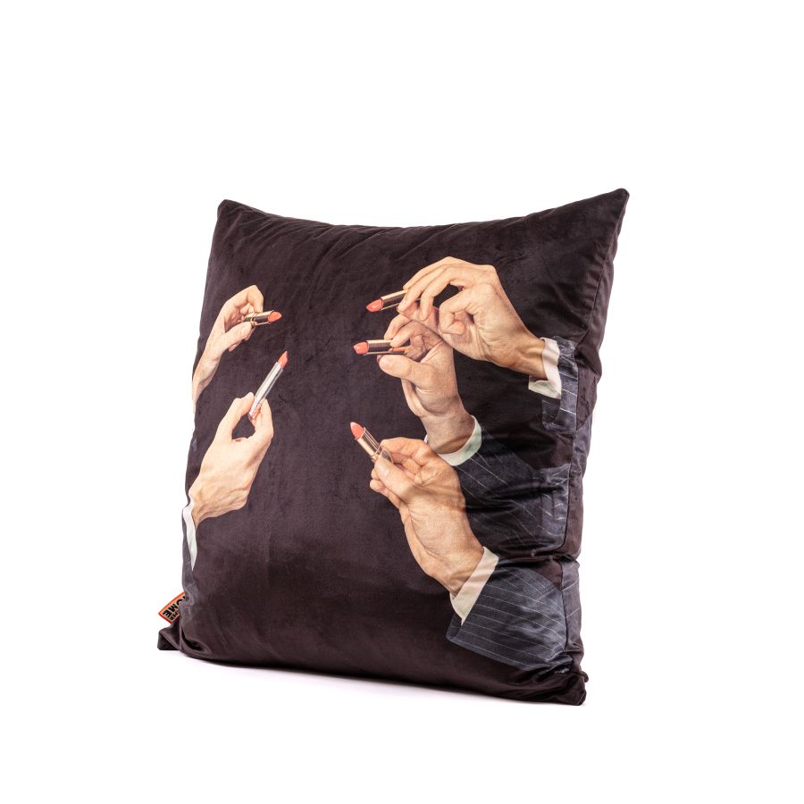 Seletti Cushion Lipstick Black