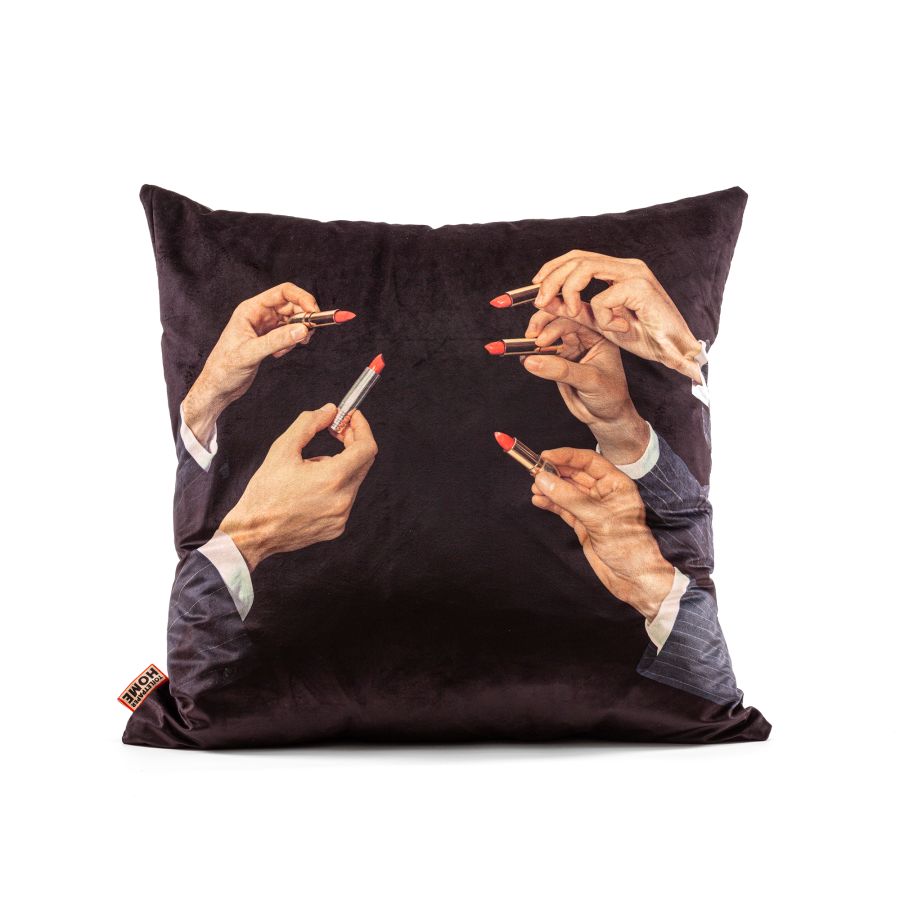 Seletti Cushion Lipstick Black