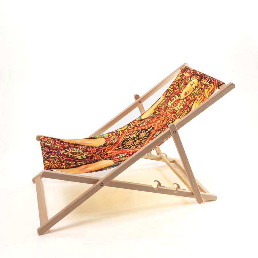 Seletti Deck Chair Lady On Carpet