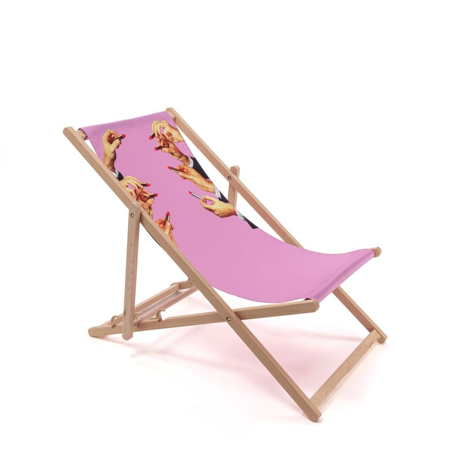 Seletti Deck Chair Lipstick Pink