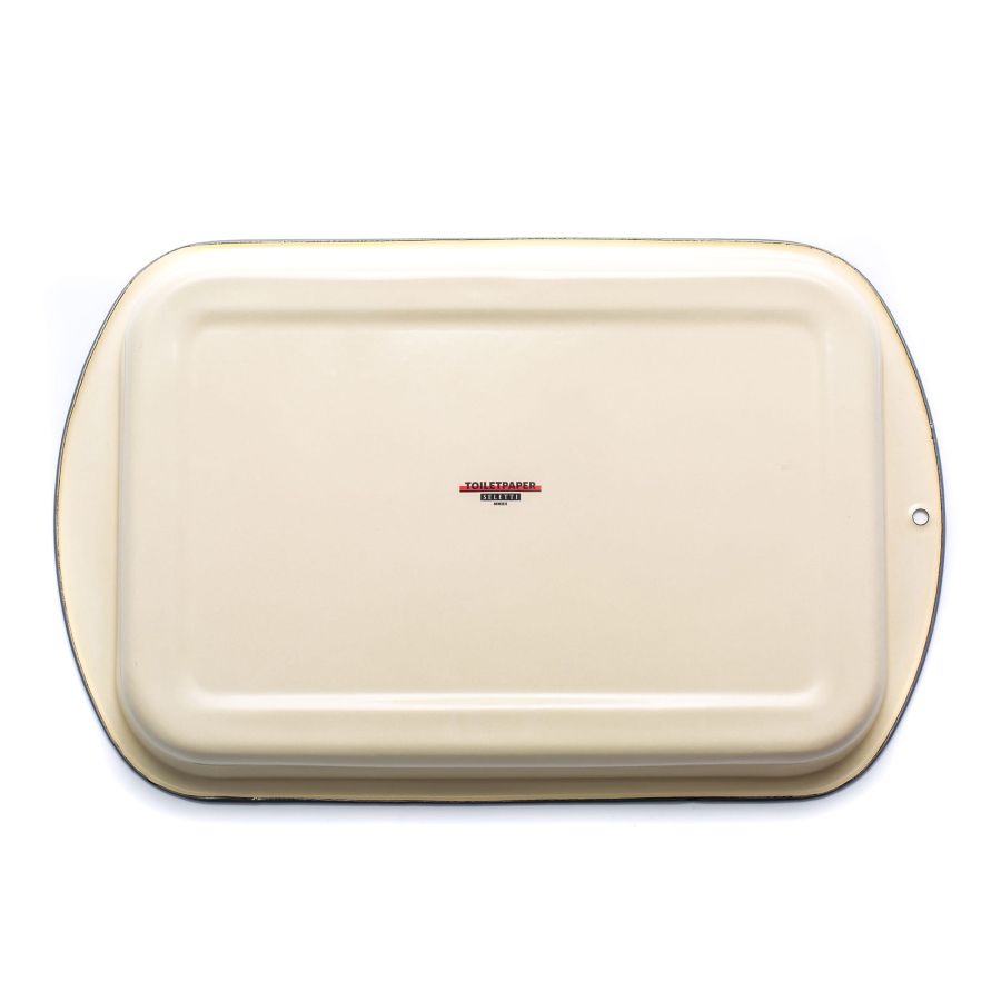 Seletti Enamel Baking Dish Beige