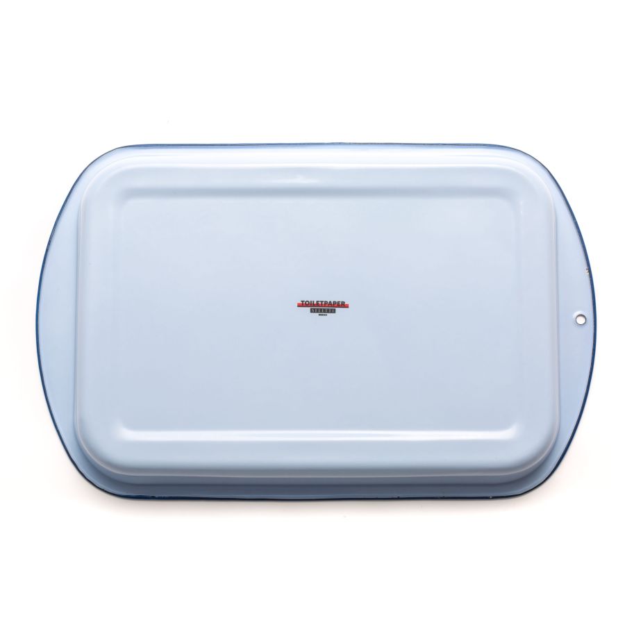 Seletti Enamel Baking Dish Light Blue