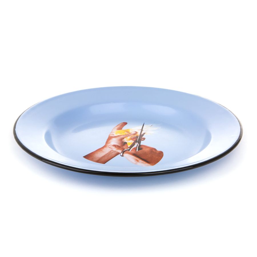 Seletti Enamel Plate Bird