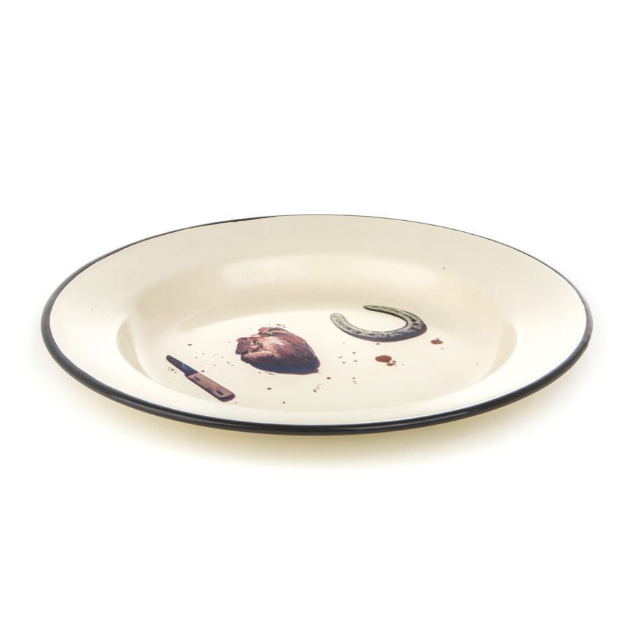 Seletti Enamel Plate I Love U