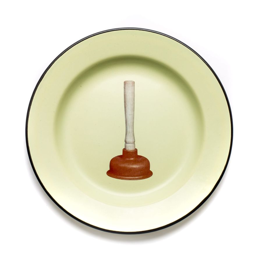 Seletti Enamel Plate Plunger