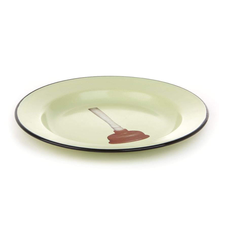 Seletti Enamel Plate Plunger