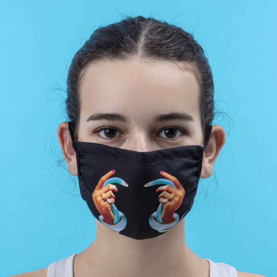Seletti Facemask Hands with Snakes S/M