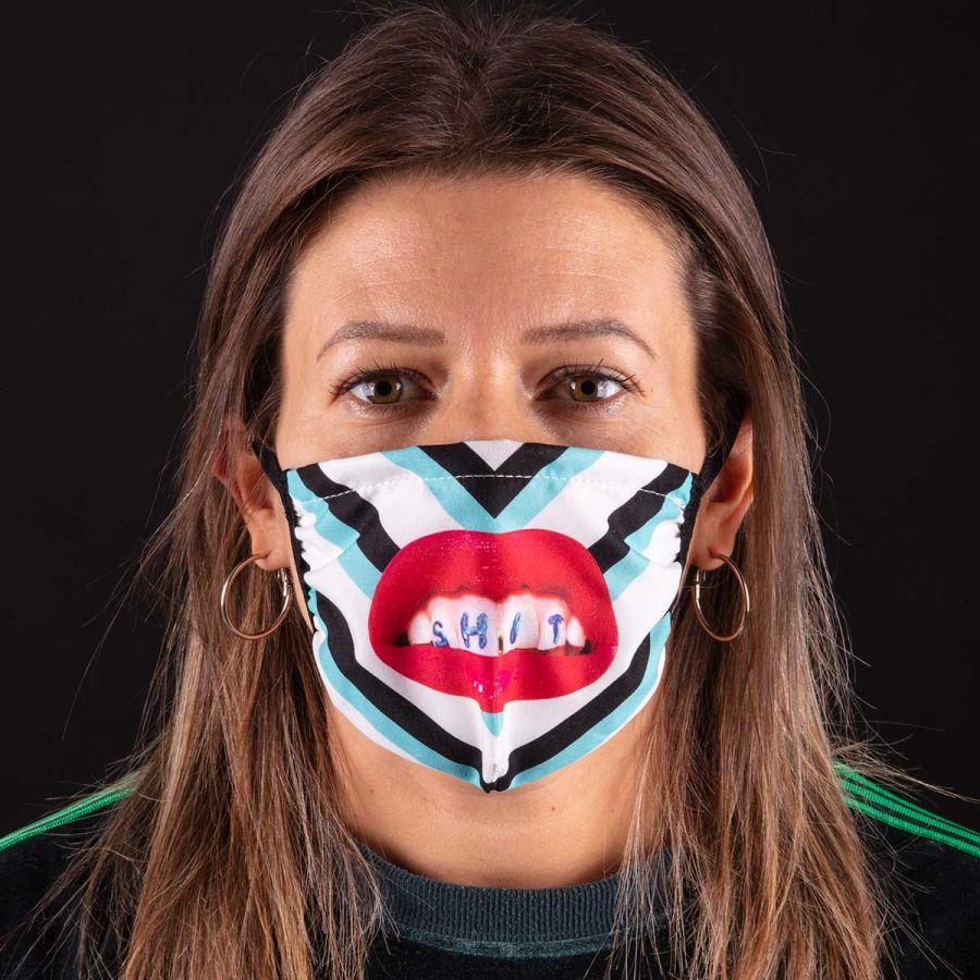 Seletti Facemask Shit Stripe S/M