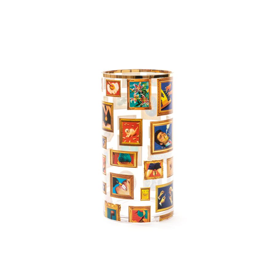 Seletti Glass Vase Frames Cylindrical Medium