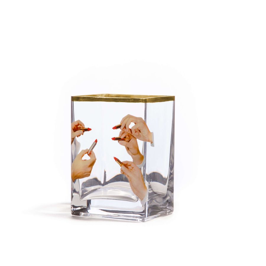 Seletti Glass Vase Lipstick