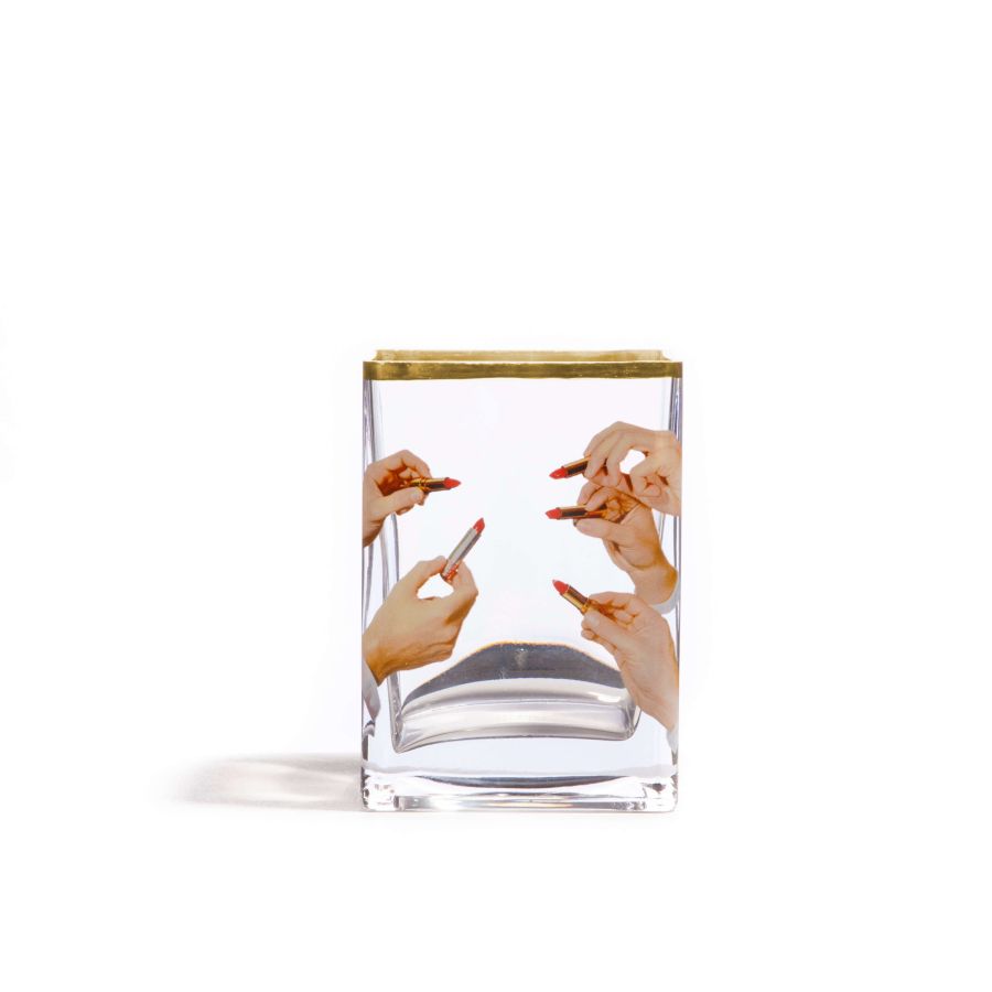 Seletti Glass Vase Lipstick