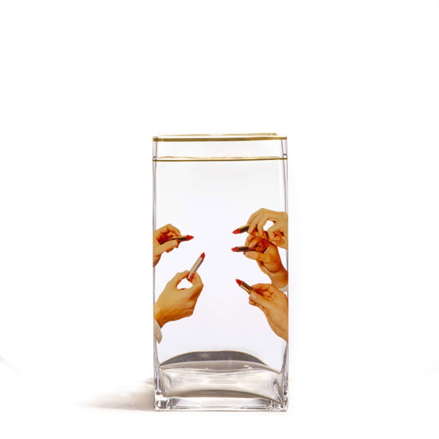 Seletti Glass Vase Lipstick
