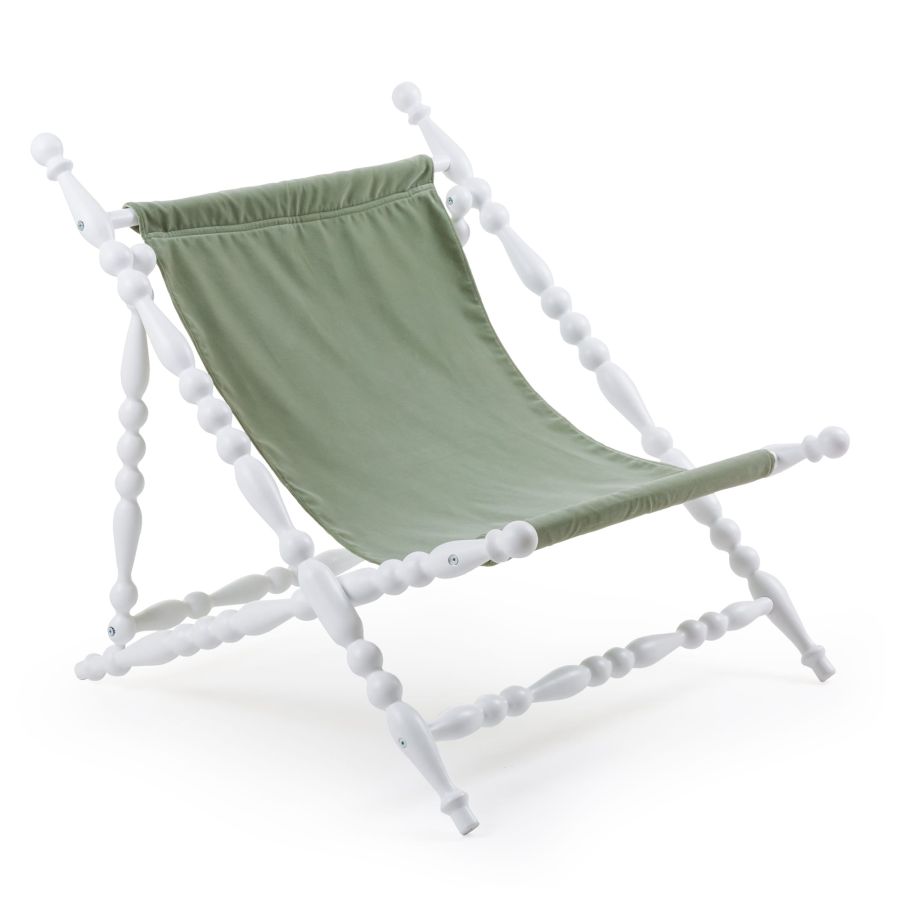 Seletti Heritage Foldable Deckchair Green