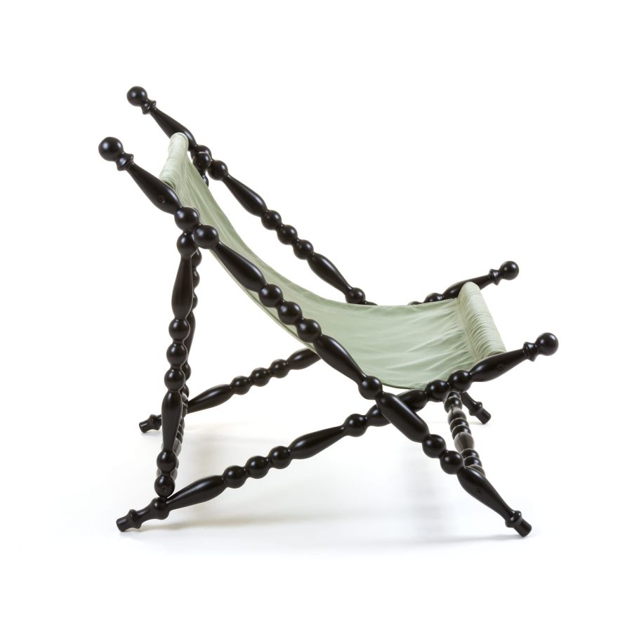 Seletti Heritage Foldable Deckchair Green