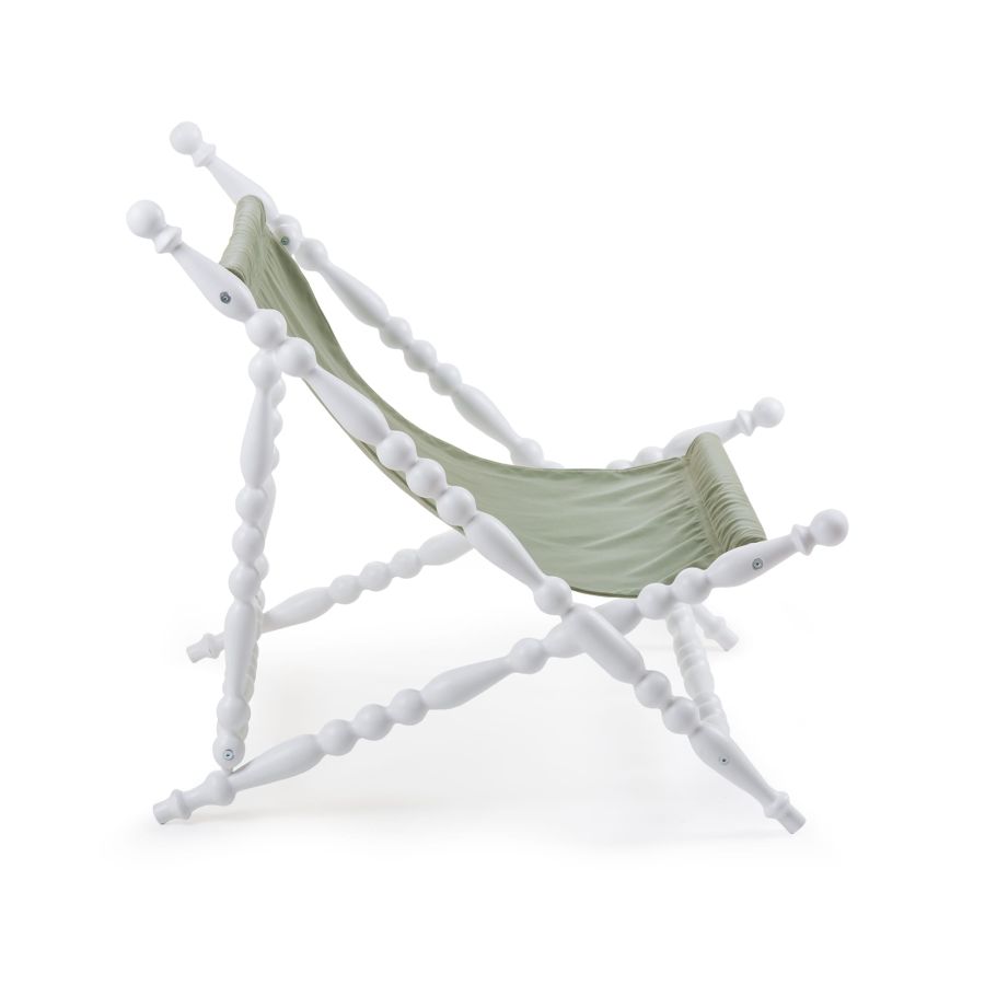 Seletti Heritage Foldable Deckchair Green