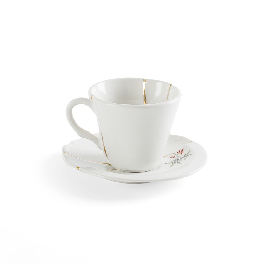 Seletti Kintsugi Coffee Cup With Saucer