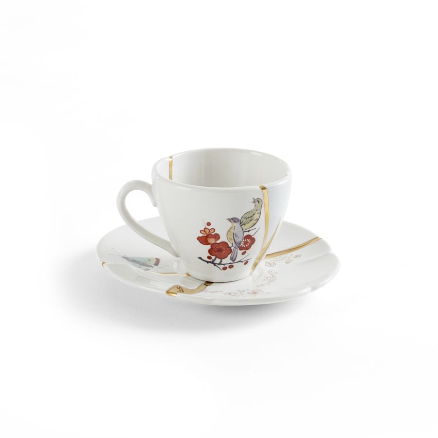 Seletti Kintsugi Coffee Cup With Saucer