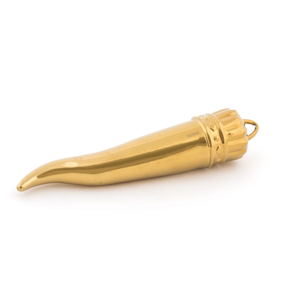 Seletti Memorabilia Gold My Lucky Horn