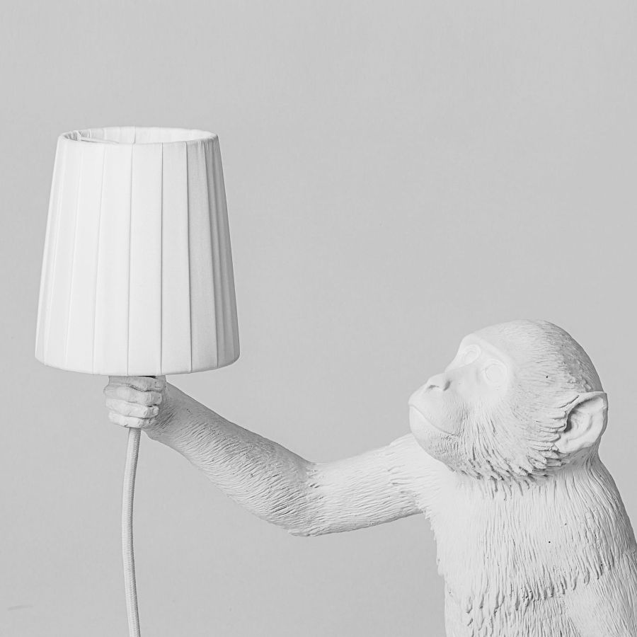 Seletti Monkey Lampshade White