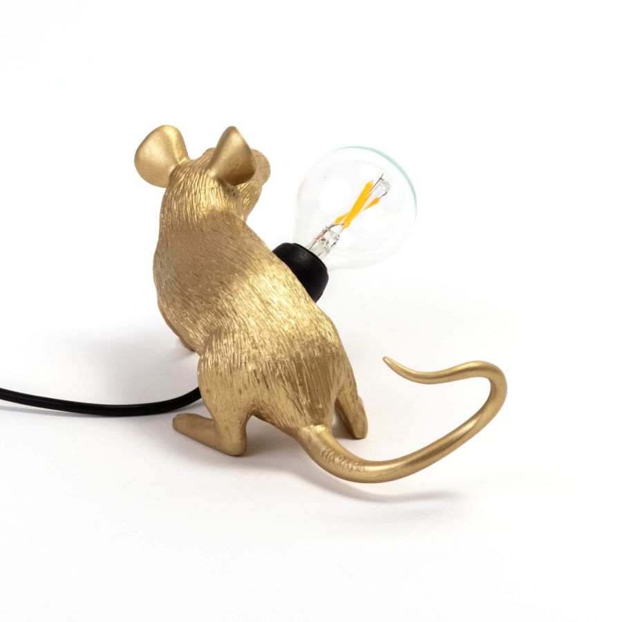 Seletti Mouse Lamp Lop Gold