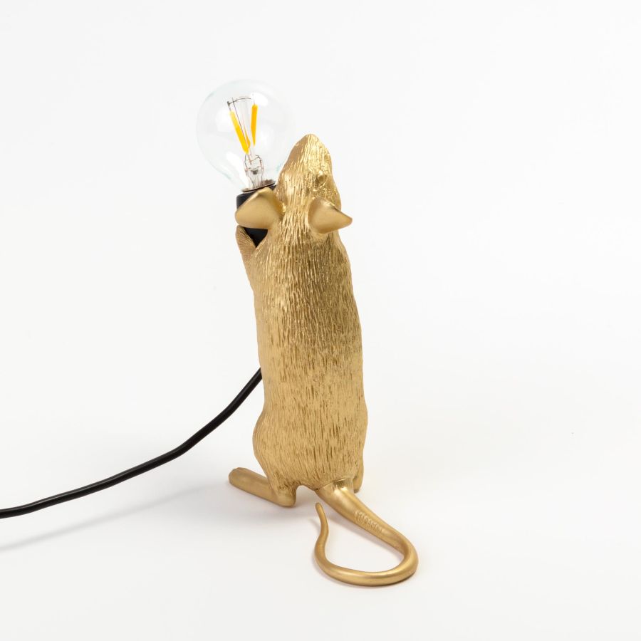Seletti Mouse Lamp Step Gold